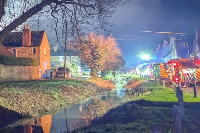 Firefighters in Grafton Underwood/UGC
