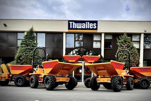 Shellplant secures substantial Thwaites dumper order from H.E. Services (Plant Hire) Ltd