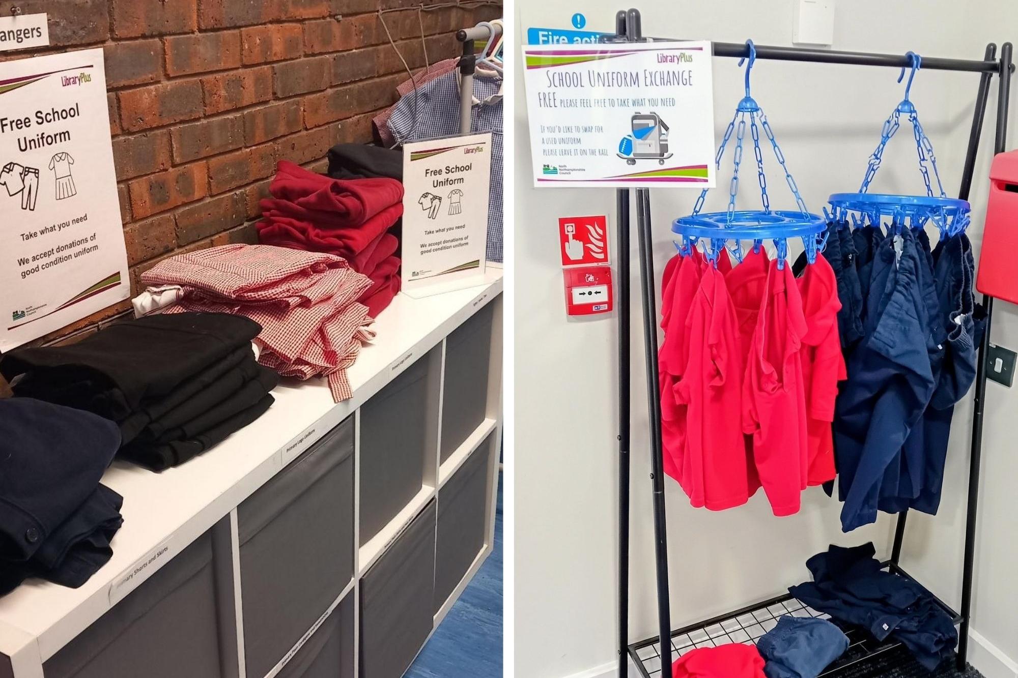 Free school uniforms are available in the local area