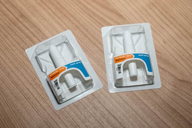 Naloxone nasal spray, which a number of Northamptonshire Police officers are being trained to use.