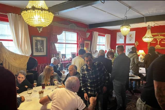 The cafe's launch event last month.