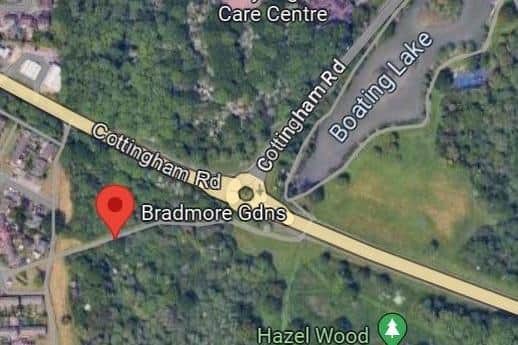 The incident took place here