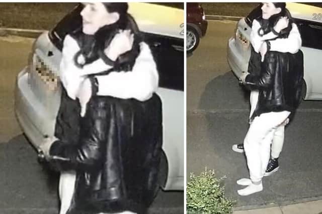 Police want to identify these two women to help their investigations into an assault in Dave Bowen Close. Photo: Northamptonshire Police
