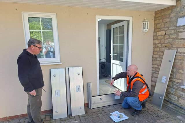 Watertight conducting a property works survey.