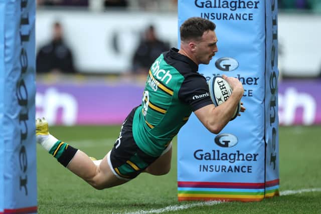 Tom James scored Saints' first try against Sale