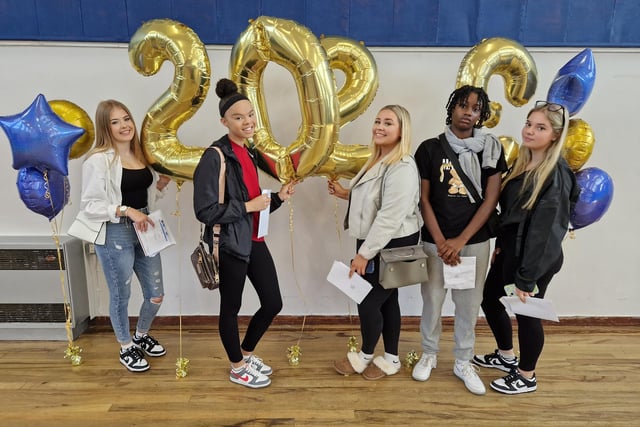 GCSE results day at Huxlow Academy