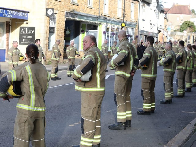 Streets lined in honour of Corby firefighter Hilmi Say