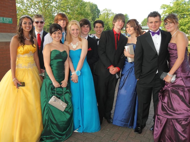 Year 11 students at their prom, 2010