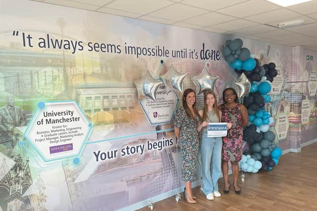 Campion School Sixth Formers celebrating their results today.