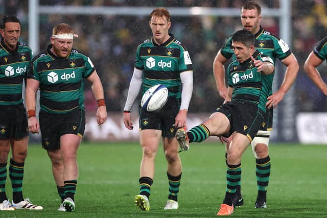 Anthony Belleau starts at fly-half for Saints on Saturday evening (photo by David Rogers/Getty Images)