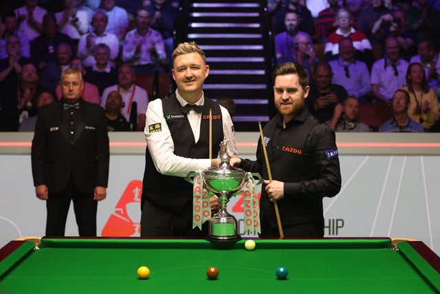Kyren at the start of his final match against Jak Jones at the Cazoo World Snooker Championship at the Crucible Theatre on May 05, 2024