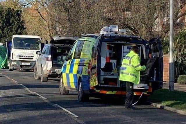 The scene of the crash in Glapthorn Road, Oundle, last January. Image: Alison Bagley.