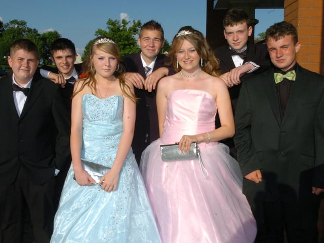 The 2009 Year 11 prom, from left: Robert Goodes, 16, Gianni Orestano, 16, Chelsea McCullagh, 16, Daniel Will, 16, Morag Strathern, 15, and David Rowland, 16