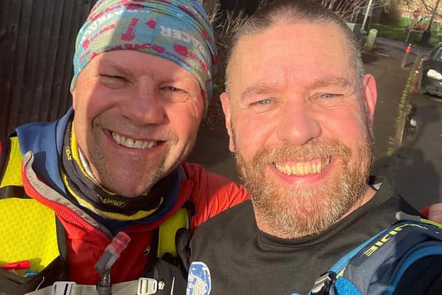 Richard (Right) and Kevin (Left). Local Strava Art runners