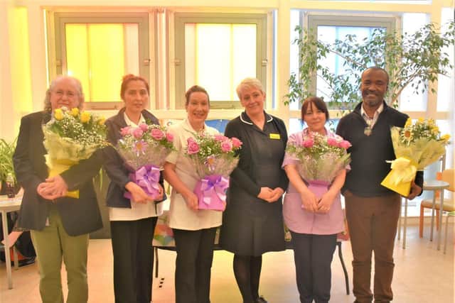 Our first KGH ROSE Award winners with Chief Nursing Officer Jayne Skippen.