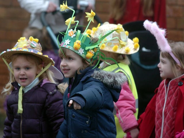Kettering, Park Infants School, Easter Bonnet parade  2009