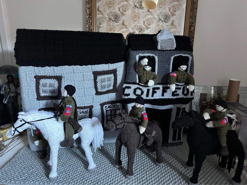 80th anniversary of D-Day marked with fabulous crochet and knitting display.
