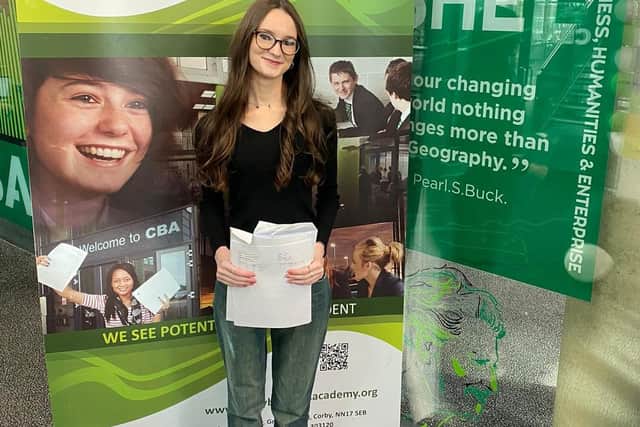 Lucy Stone achieved an A*, A, and B, who has aspirations of continuing her studies in Psychology.