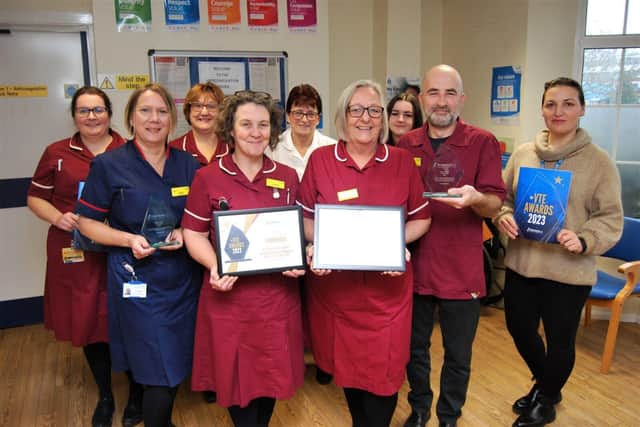 The KGH Anticoagulation and VTE teams back at base with their awards