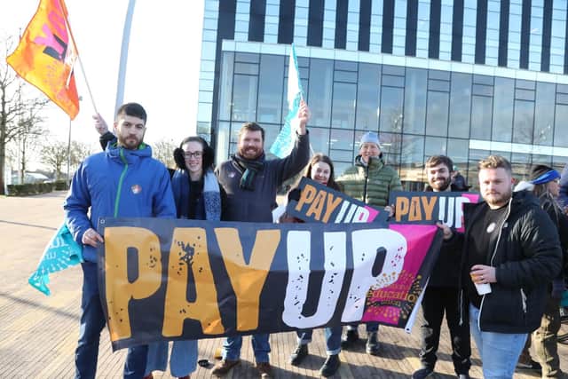 NEU members will rally outside the Corby Cube on Thursday