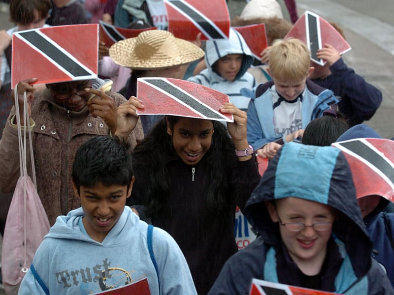 The Grand Parade at Bastille Day featuring Sir Christopher Hatton School students