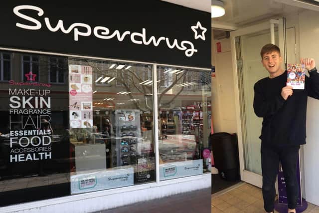 Cameron, 22, is the store manager of Wellingborough's Superdrug
