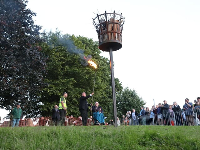 Thrapston D-Day beacon lighting:D-Day commemorations Thrapston