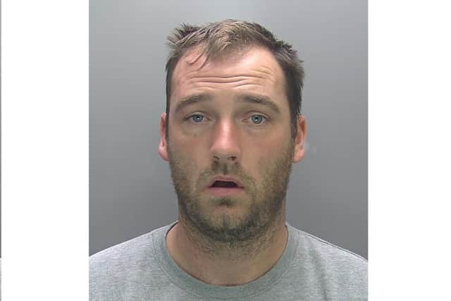 Barry Thrower, 37, of King Street, Desborough, has been jailed for six years (Credit: Cambridgeshire Police)