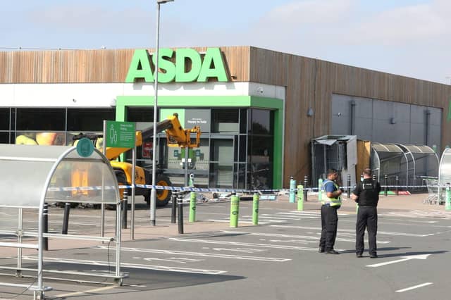 Raunds Asda telehandler ATM theft/IMG