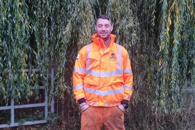 Pictured is VMS Ltd operative Steven Spencer