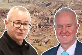 MP for Corby Lee Barron and Cllr Martin Griffiths leader of North Northants Council/IMG