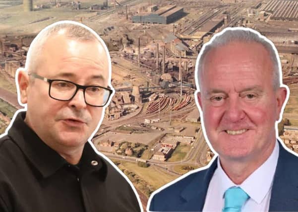 MP for Corby Lee Barron and Cllr Martin Griffiths leader of North Northants Council/IMG