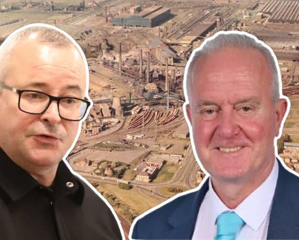 MP for Corby Lee Barron and Cllr Martin Griffiths leader of North Northants Council/IMG
