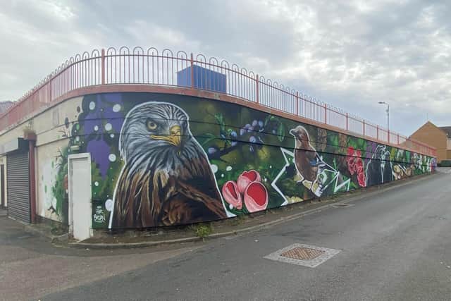 Mural in Saxilby Close