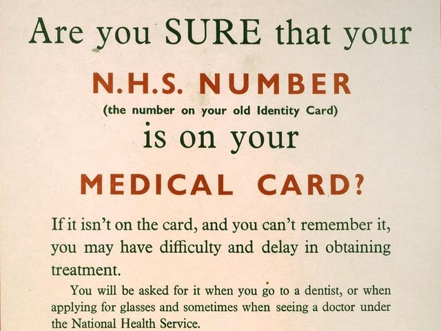 A third poster from the launch of the NHS in 1948.