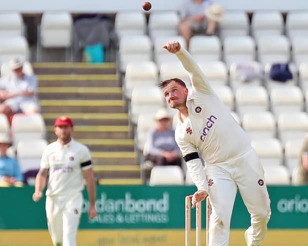 Liam Patterson-White in action for Northants, and he could return later in the campaign