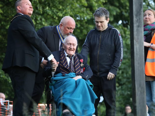 Thrapston D-Day beacon lighting:D-Day commemorations Thrapston