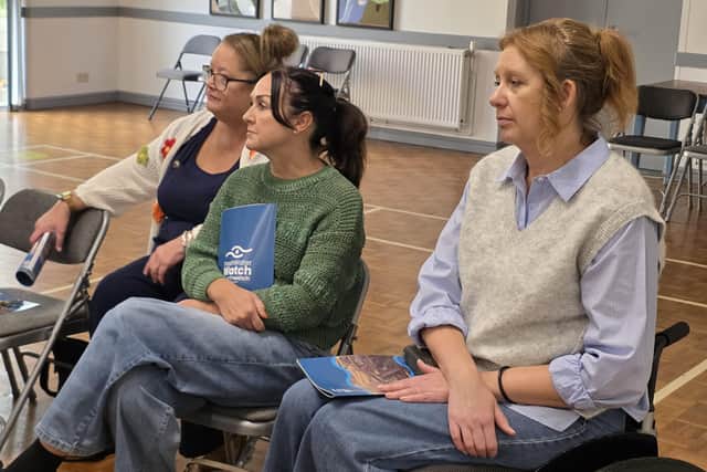 Toxic Town campaigners were present when Earthwatch Europe revelaed the results of soil and water samples taken from the Corby area/IMG