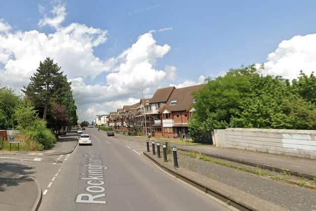 The boy ran off towards Bridge Court, Corby. Image: Google.