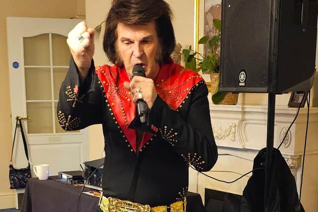 Elvis has arrived at Elm Bank Care Home.