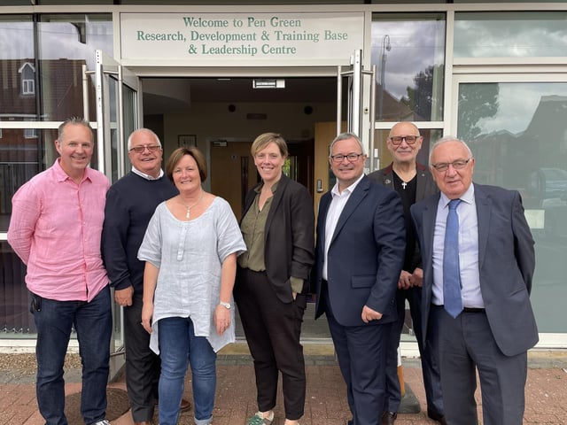 Birmingham Yardley MP and the Shadow Minister for Domestic Violence and Safeguarding, Jess Phillips, at Pen Green in Corby in 2023.