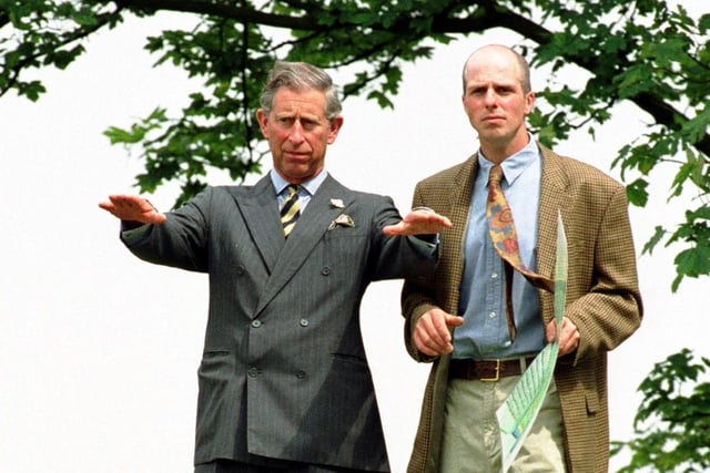 Prince Charles at Lyveden New Bield in 2002
