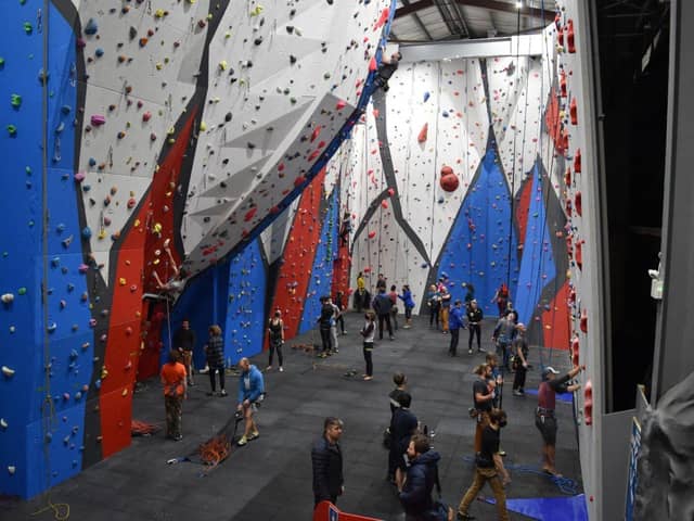 Climbers enjoy the facilities at The Pinnacle Centre in Northampton which has received support from the Growth Curve programme