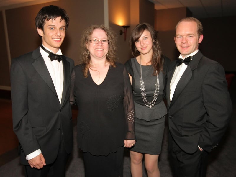 Wollaston School prom for Year 13 at The Park Inn in Northampton Charlie Brown (head boy), Annie Brindle, Alexandra Whiting (head girl) and Damien Keane.
2010