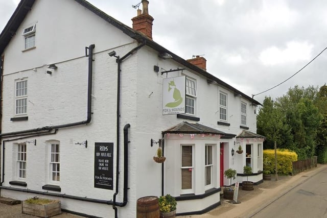 Bumped up to number nine is the Fox and Hounds in Whittlebury. The gastro pubs offers a range of upmarket mains, as well as a Sunday menu.