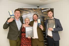 Tollemache Arms staff celebrate with their awards