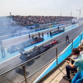 Top Fuel Dragsters will headline the European Finals at Santa Pod next month. Pictures courtesy of Dave DJ Jones, Callum Pudge and Susie Frost/Santa Pod