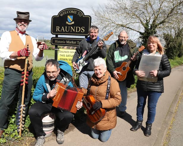 Famer John Norton and Raunds Music Festival organisers.  Ock 'n' Dough will play a farewell gig at the 2024 event/National World