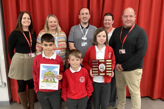 Stanion Primary School winners of the Summer Reading Challenge/ Stanion Primary School