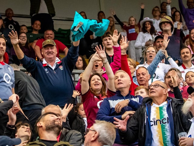 There was a big turnout at the home of the Saints